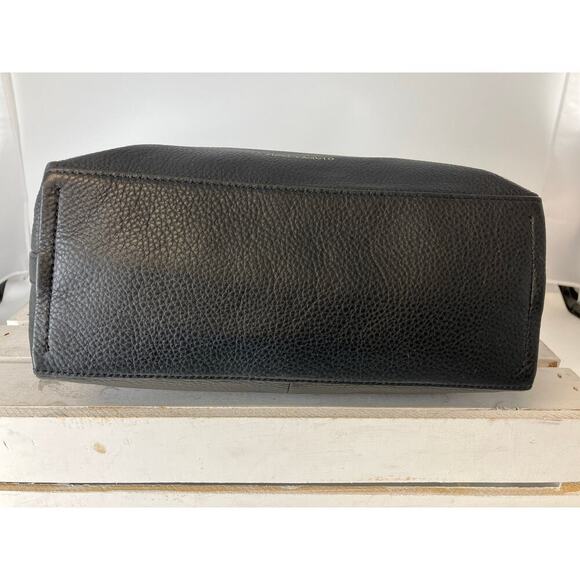 VINCE CAMUTO MEDIUM BLACK PEBBLED LEATHER TASSEL HANDBAG - Picture 5 of 14